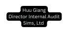 Huu Giang Director Internal Audit Sims Ltd